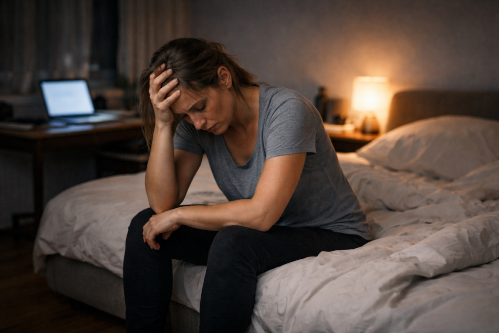 Müde, aber innerlich unruhig