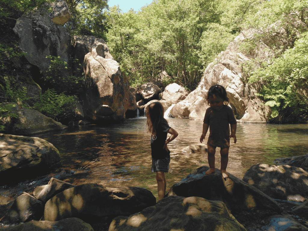 Wasser Sinnesspiele, Naturspiele, Waldspiele, Spiele in der Natur, Nervensystem regulieren, Nervensystem beruhigen